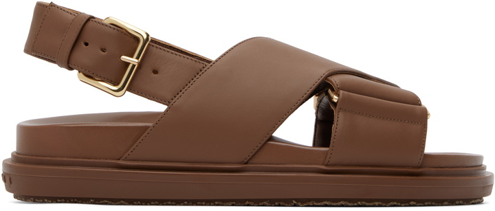 Photo: Marni Brown Leather Fussbett Sandals