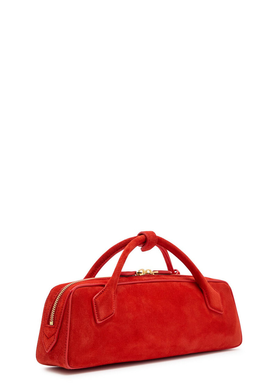Alaïa Le Teckel Suede Clutch - Orange - One Size
