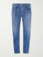 Visvim - Social Sculpture 11 Slim-Fit Straight-Leg Paint-Splattered Jeans - Blue