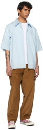Camiel Fortgens Blue Basic Half Sleeve Shirt