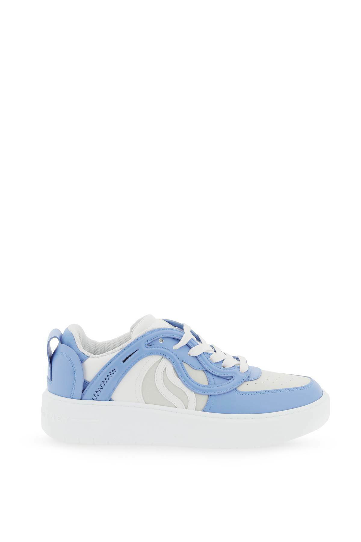 Stella McCartney Silver Synthetic Leather S-wave Sneakers
