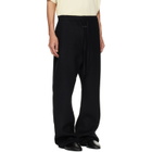 Fear of God Black Double Face Wool Cashmere Flared Trousers