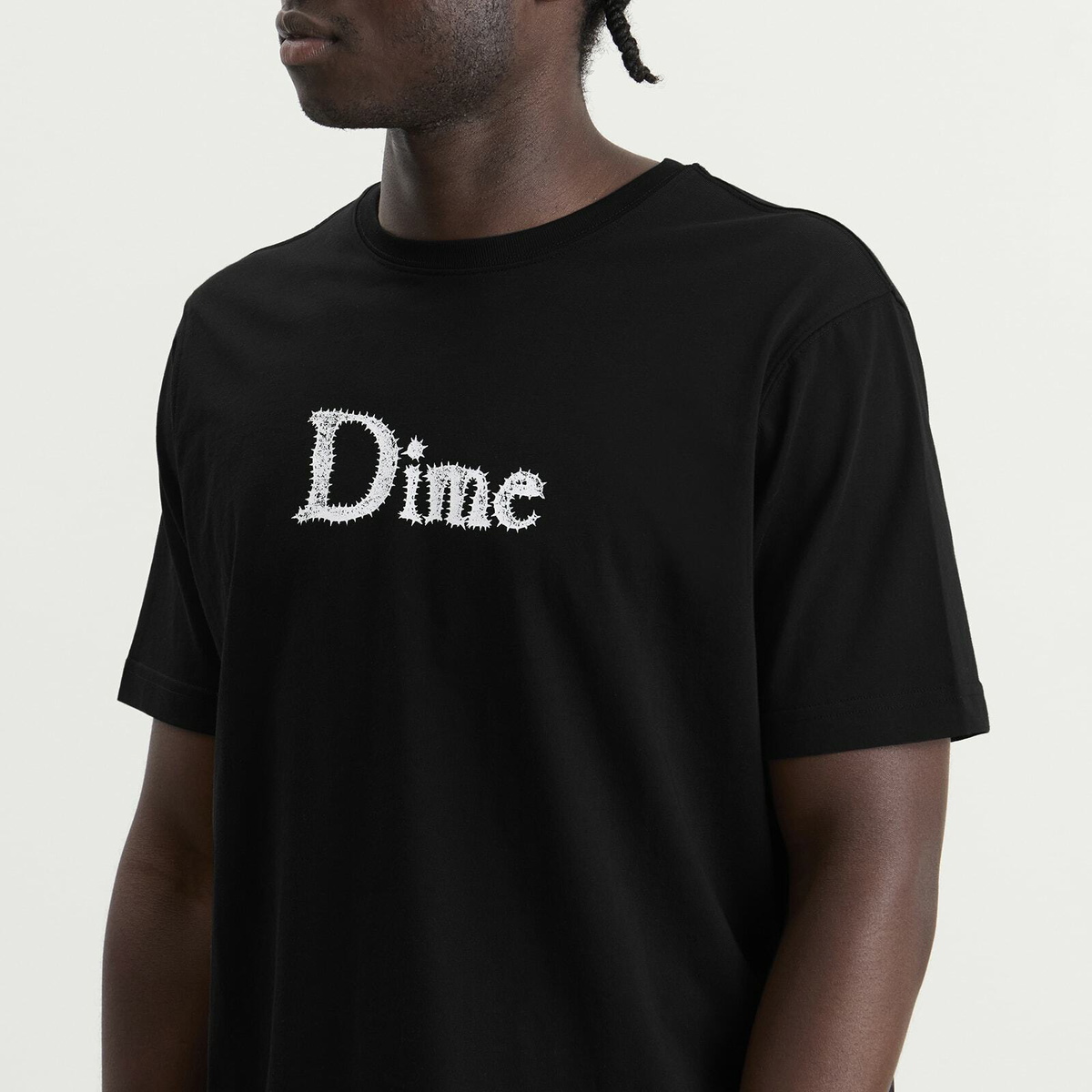 Dime Men's Classic Spiked T-Shirt in Black