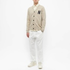 Norse Projects Men's Kasper N Donegal Cardigan in Utility Khaki