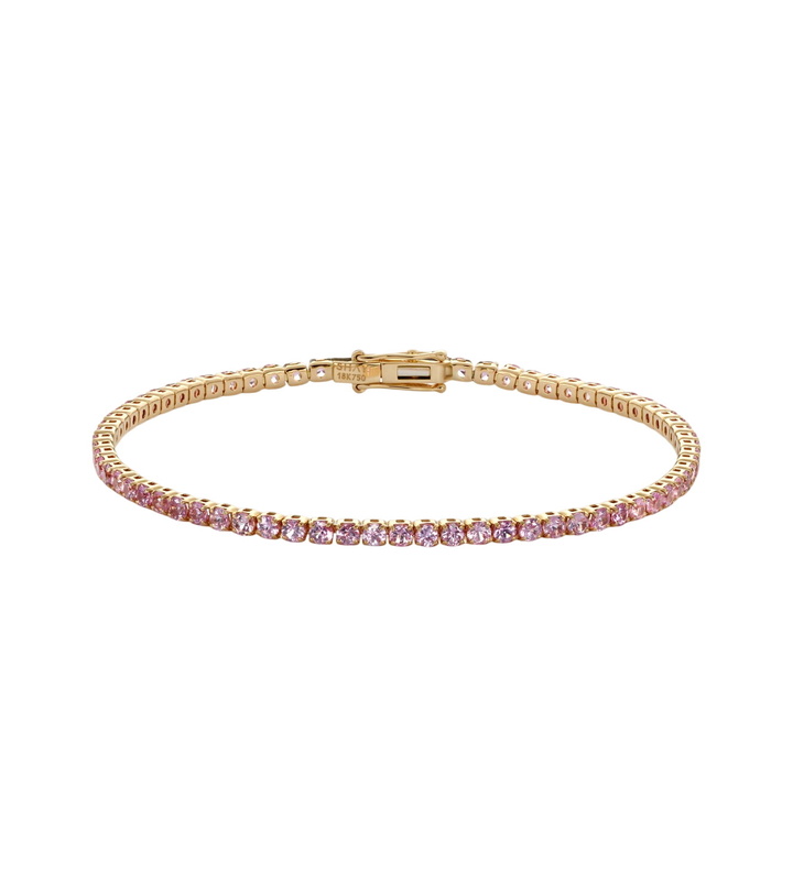 Photo: Shay Jewelry Mini 18kt gold (750/1000) tennis bracelet with sapphires