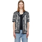 BALMAIN Gray Printed Foulard Pyjama Shirt