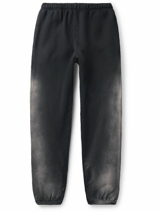 Photo: Les Tien - Straight-Leg Garment-Dyed Cotton-Jersey Sweatpants - Gray