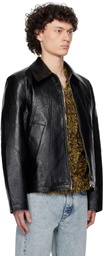 Séfr Black Duke Faux-Leather Jacket
