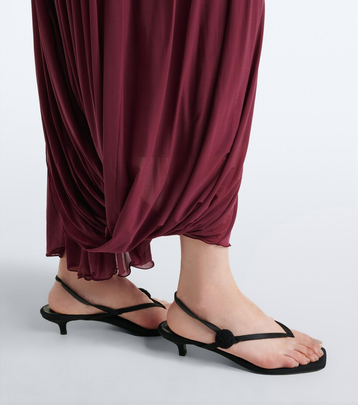 Fforme Kahlo draped jersey maxi dress