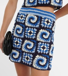 Staud - Brazing cotton crochet miniskirt