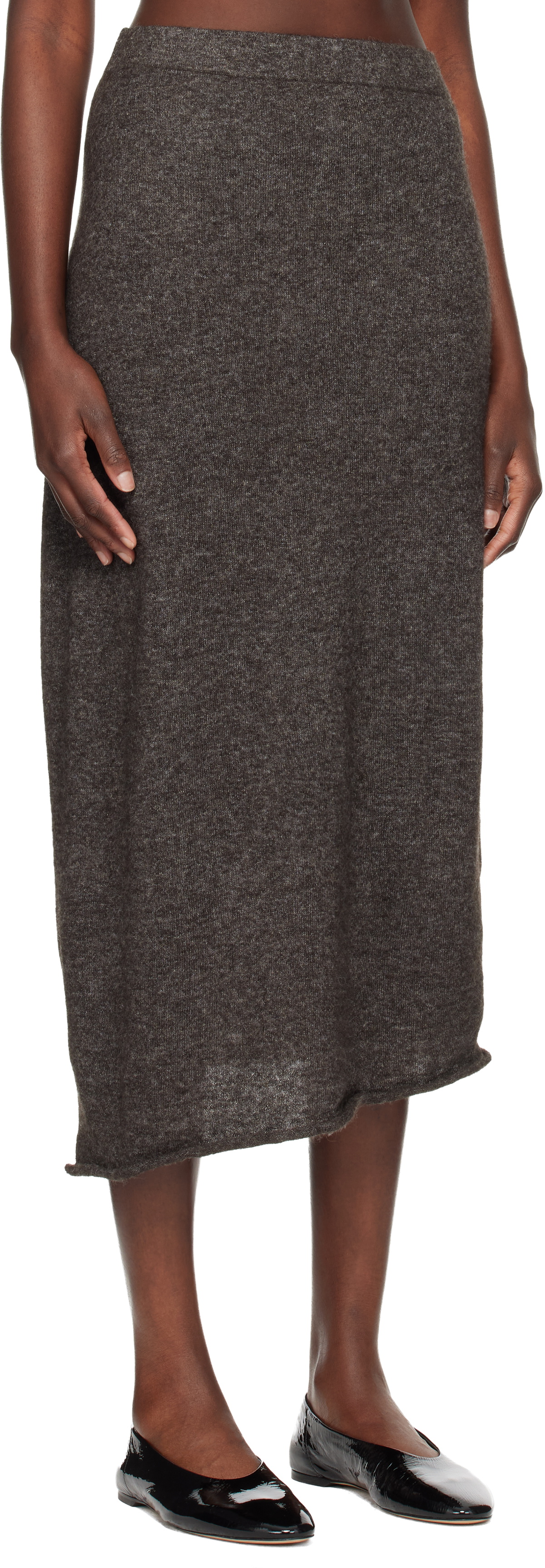 Lauren Manoogian Gray Askew Midi Skirt