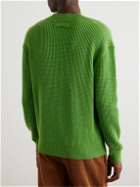 ZEGNA x The Elder Statesman - Waffle-Knit Oasi Cashmere Sweater - Green