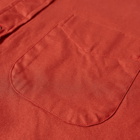 Gitman Vintage Men's Button Down Overdyed Oxford Shirt in Orange