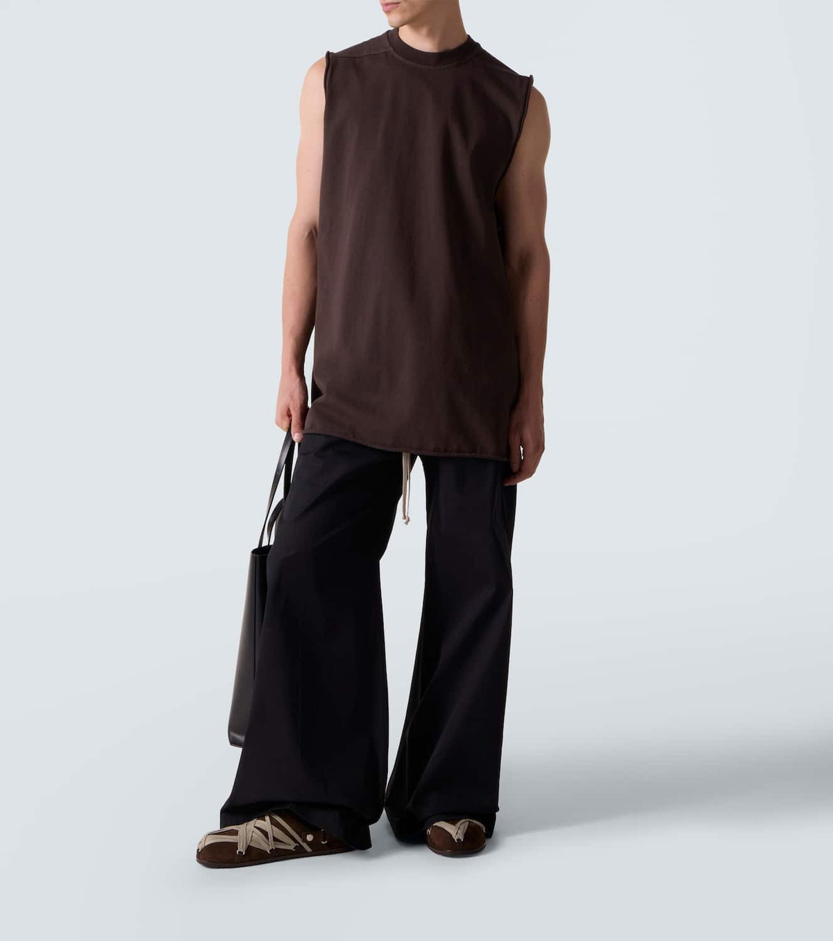 Rick Owens Megalace suede mules