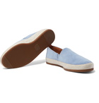 Mulo - Suede Espadrilles - Blue