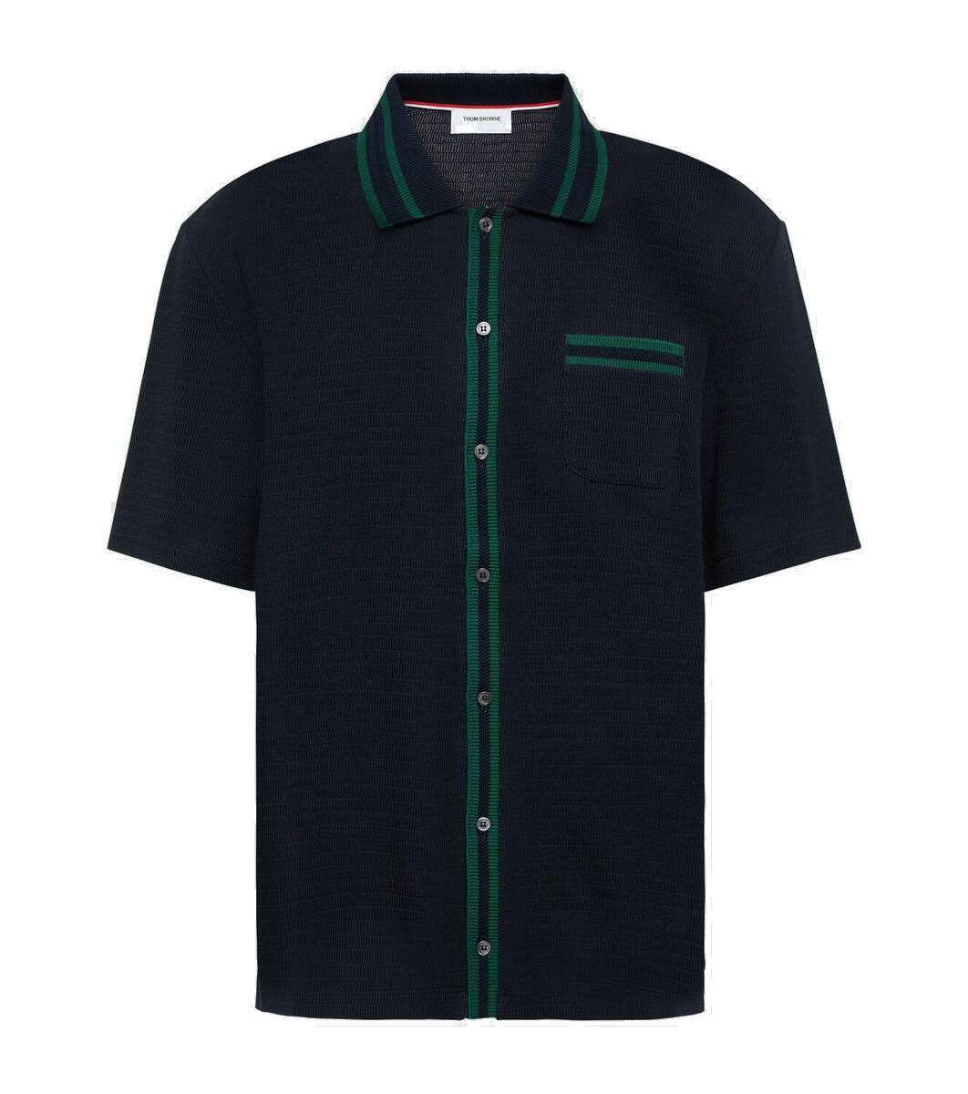 Thom Browne RWB Stripe cotton polo shirt Thom Browne