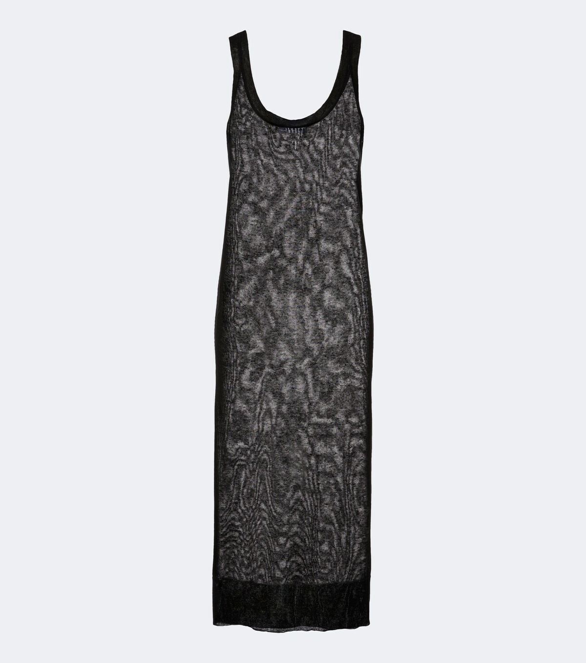 Alaïa Semi-sheer linen and silk midi dress