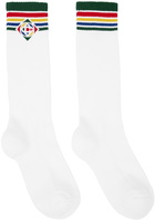 Casablanca White Striped Socks