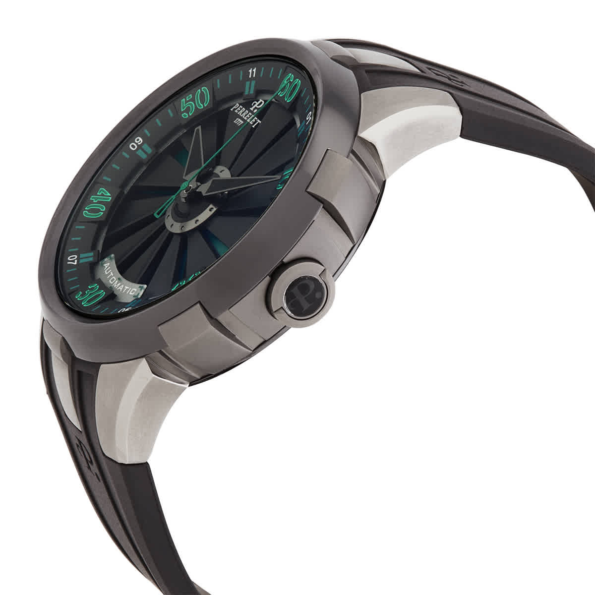 Perrelet Turbine XL Automatic Grey Dial Mens Watch A1050/3