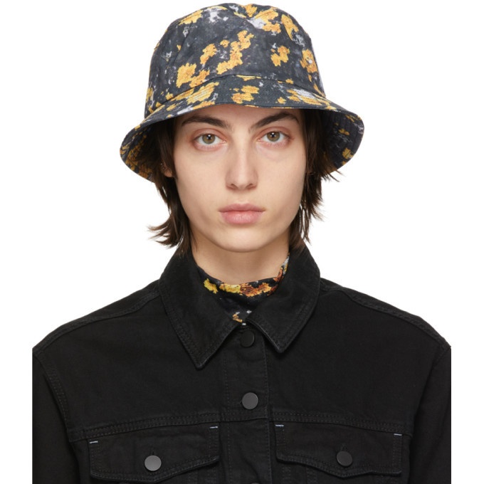 Photo: MCQ Grey and Yellow Ripstop Beach Hat