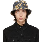 MCQ Grey and Yellow Ripstop Beach Hat