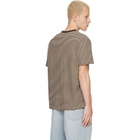 A.P.C. Brown Striped T-shirt