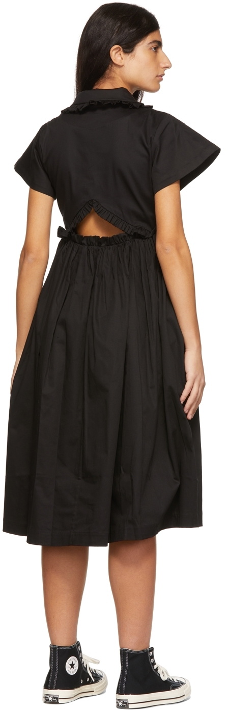 Kika Vargas Black Mabel Midi Dress