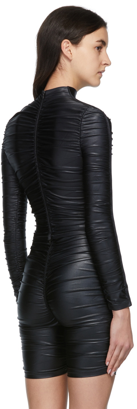 Alexander offers Wang Black Ruched Long Sleeve Top