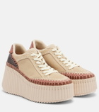 Chloé Nama suede platform sneakers