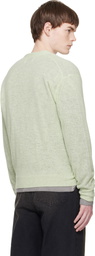 stein Green Knit V Neck Cardigan