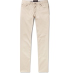 Brioni - Meribel Slim-Fit Cotton-Twill Trousers - Men - Beige