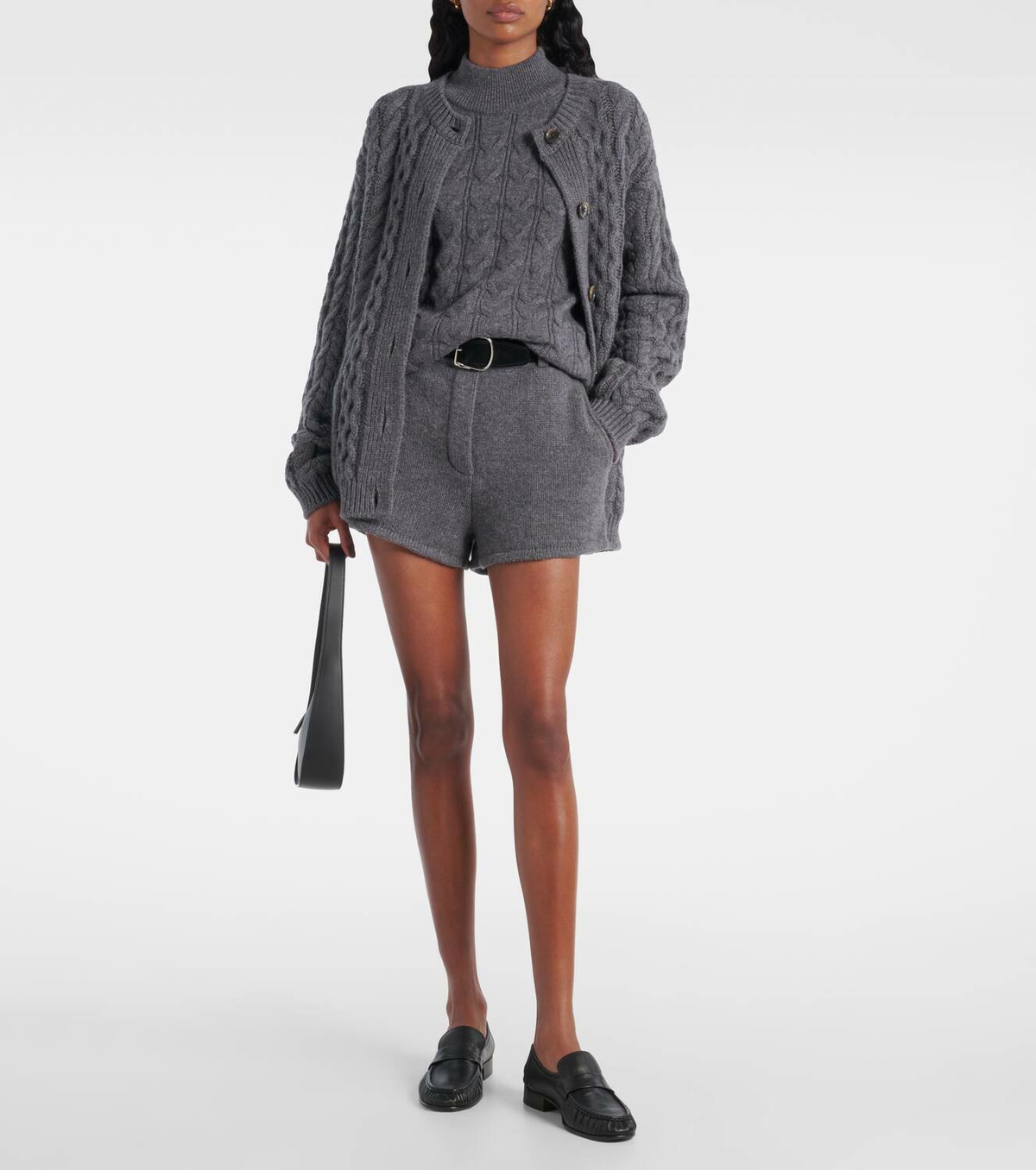 Lisa Yang Tyra high-rise cashmere shorts