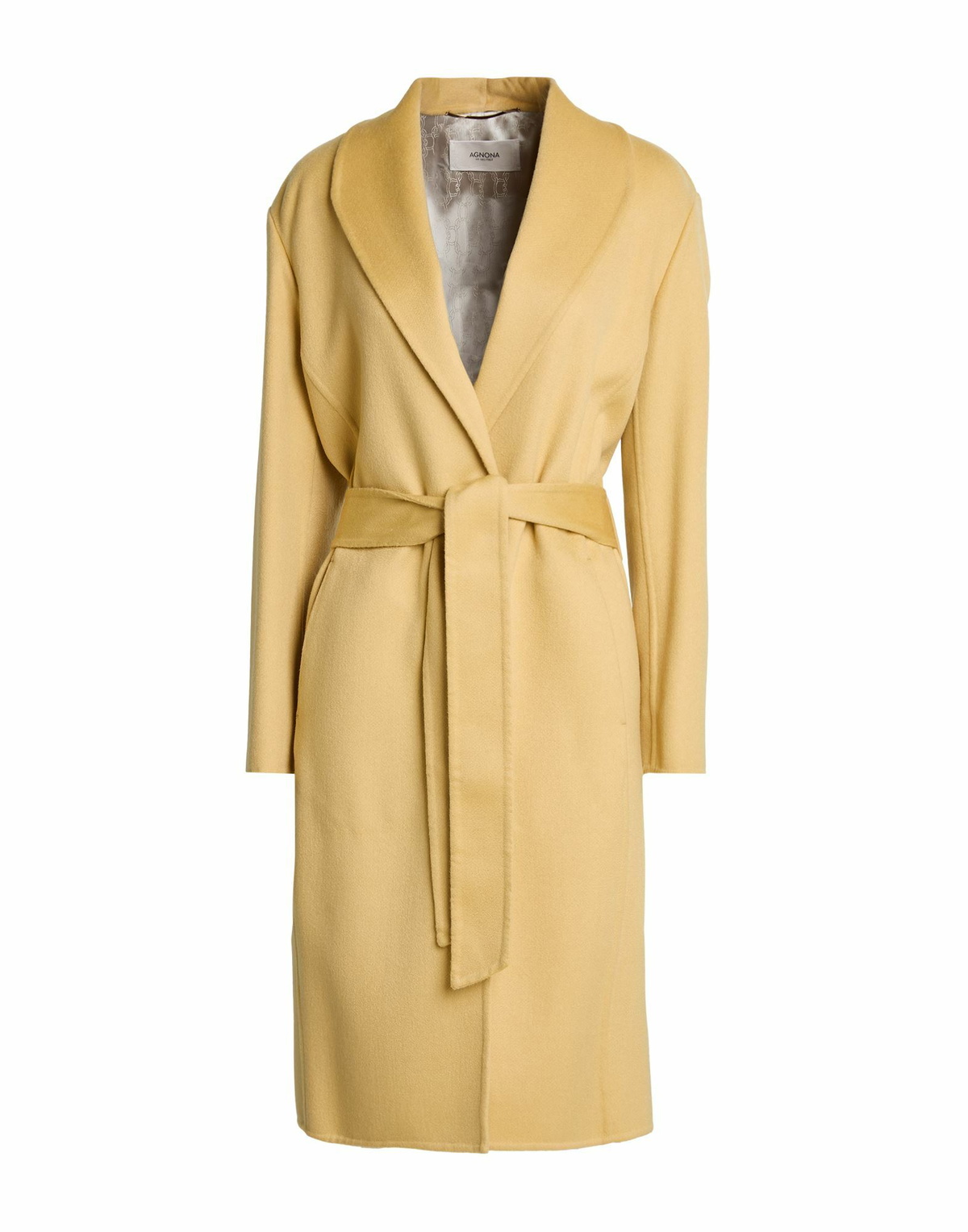 Agnona Womens Coat Mustard