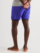 Nike Training - Straight-Leg Layered Dri-FIT Shell Yoga Shorts - Blue