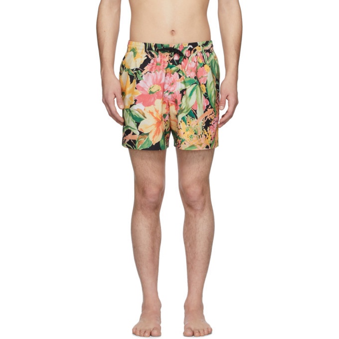 Photo: Dries Van Noten Multicolor Phibbs Floral Swim Shorts