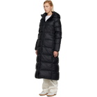 Canada Goose Black 'Tonal Label' Mystique Down Coat