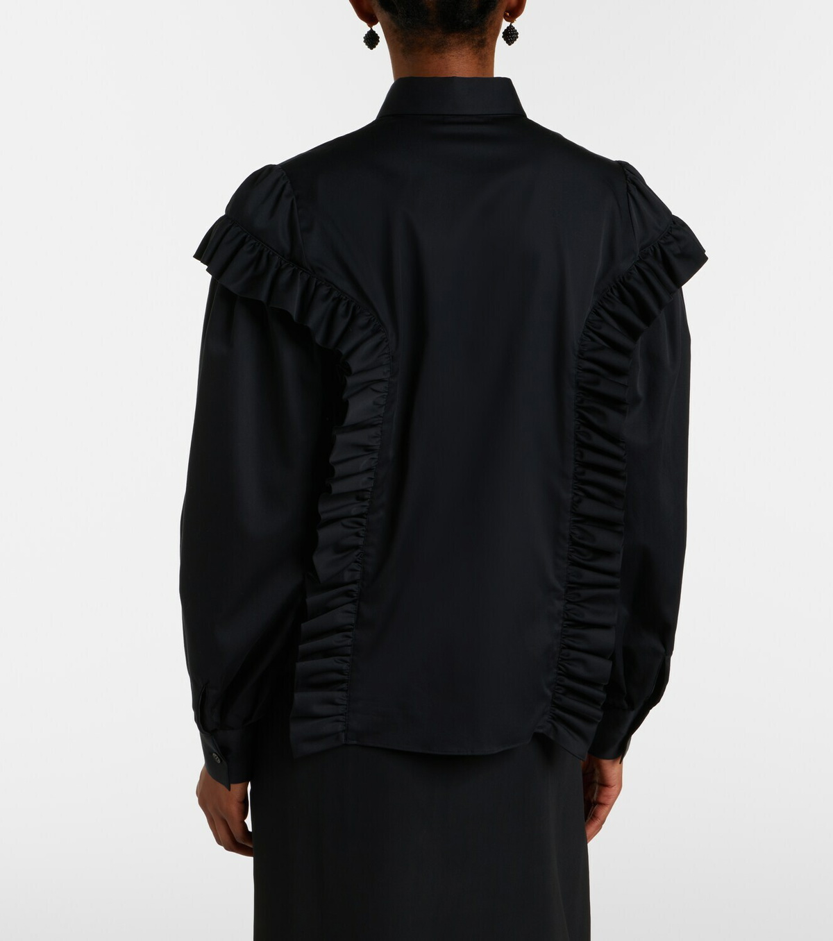 Noir Kei Ninomiya Ruffled cotton shirt
