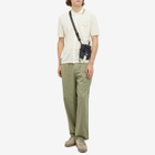 Percival Men's Alfie Knitted Polo Shirt in Neutrals