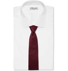 BRIONI - 8cm Textured-Silk Tie - Burgundy