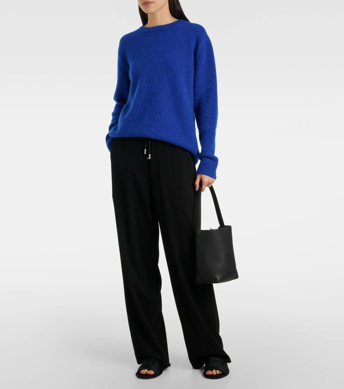 【関税込み】the row Frances' slippers The Row Frances Slides | Black | FARFETCH