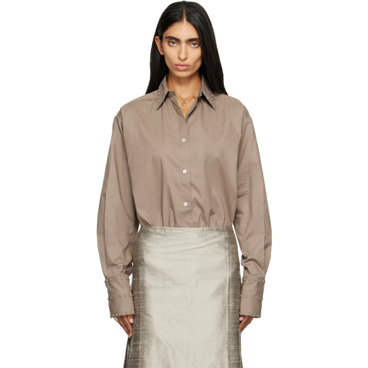 Photo: RESCHA SSENSE Exclusive Tan Hom Embroidered Shirt