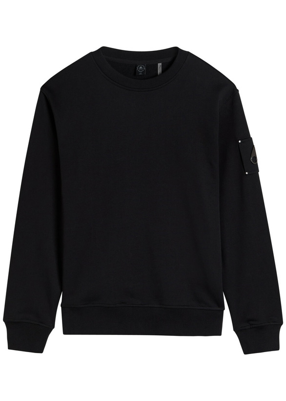 Photo: Moose Knuckles Hartsfield Logo-appliqué Cotton Sweatshirt Black