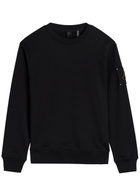 Moose Knuckles Hartsfield Logo-appliqué Cotton Sweatshirt Black