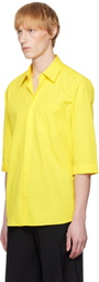 ALAINPAUL Yellow 3/4 Sleeve Shirt