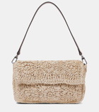 Staud Timmy Small crochet raffia shoulder bag