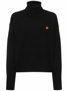 KENZO PARIS - Crest Boxy Turtleneck Wool Sweater