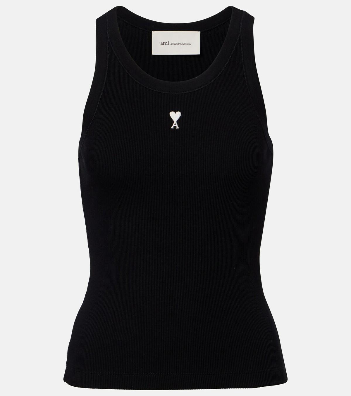 Ami Paris Ami de Cœur cotton jersey tank top