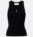 Ami Paris Ami de Cœur cotton jersey tank top