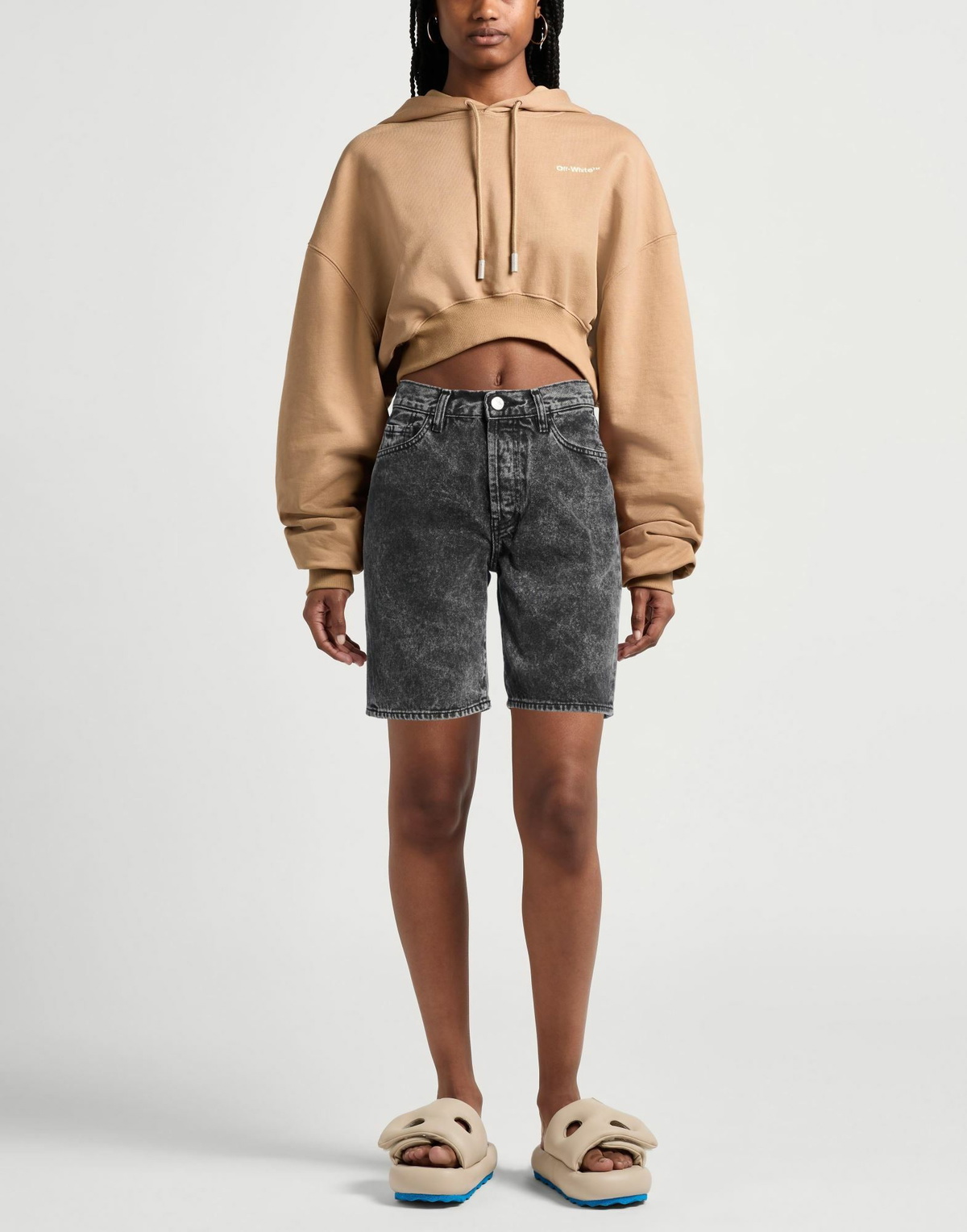 Aries Womens Denim shorts in Black