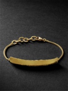 Elhanati - Mexuzah Hammered 18-Karat Recycled Gold Bracelet